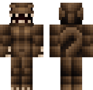 Chestnut Furry Beast Skin - Animals Minecraft skin for Bedrock 1.21