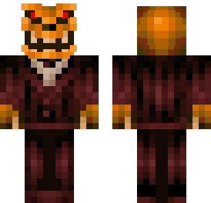 Crimson Tiger Warrior Skin - Animals Minecraft skin for Bedrock 1.21