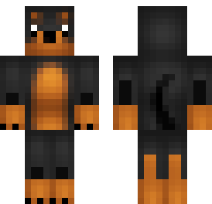 Shadow Canine Warrior Skin - Animals Minecraft skin for Bedrock 1.21