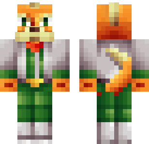 Orange Fox Adventurer Skin - Animals Minecraft skin for Bedrock 1.21