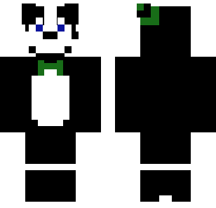 Emerald Panda Warrior Skin - Animals Minecraft skin for Bedrock 1.21