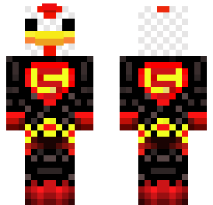 Crimson Fire Warrior Skin - Animals Minecraft skin for Bedrock 1.21