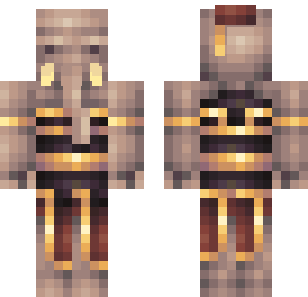 Golden Barbarian Warrior Skin - Animals Minecraft skin for Bedrock 1.21