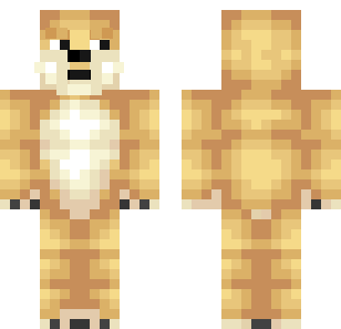 Golden Canine Warrior Skin - Animals Minecraft skin for Bedrock 1.21