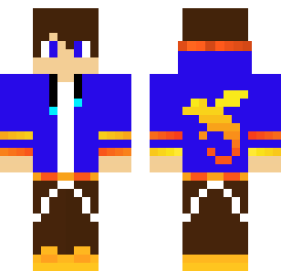 Azure Mining Engineer Skin - Boys Minecraft skin for Bedrock 1.21