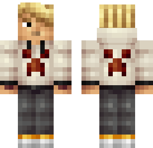 Golden Chef Master Skin - Boys Minecraft skin for Bedrock 1.21