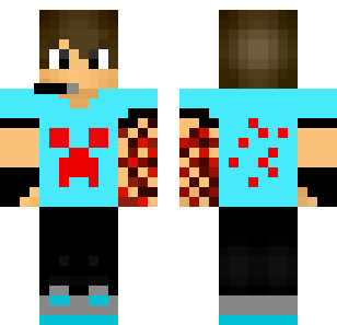 Diamond Zombie Fighter Skin - Boys Minecraft skin for Bedrock 1.21