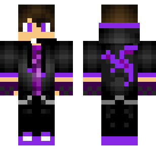 Shadow Void Warrior Skin - Boys Minecraft skin for Bedrock 1.21