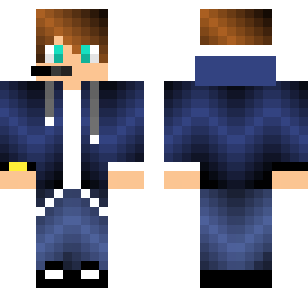 Midnight Navy Admiral Skin - Boys Minecraft skin for Bedrock 1.21