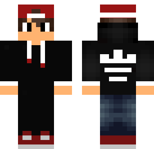 Crimson Suited Gentleman Skin - Boys Minecraft skin for Bedrock 1.21
