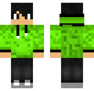 Emerald Block Builder Skin - Boys Minecraft skin for Bedrock 1.21