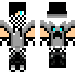 Shadow Checkered Assassin Skin - Boys Minecraft skin for Bedrock 1.21