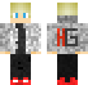Shadow Blonde Warrior Skin - Boys Minecraft skin for Bedrock 1.21