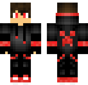Crimson Tactical Warrior Skin - Boys Minecraft skin for Bedrock 1.21