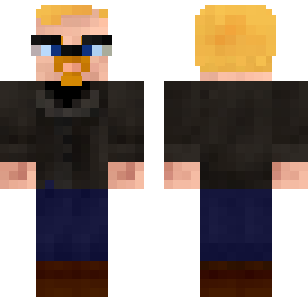 Blonde Casual Explorer Skin - Boys Minecraft skin for Bedrock 1.21