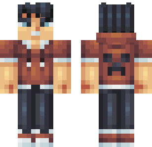 Rustic Leather Adventurer Skin - Boys Minecraft skin for Bedrock 1.21