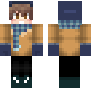 Hooded Ocean Explorer Skin - Boys Minecraft skin for Bedrock 1.21