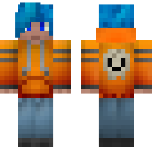 Blue Prison Guard Skin - Boys Minecraft skin for Bedrock 1.21