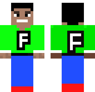 Emerald Letter Guardian Skin - Boys Minecraft skin for Bedrock 1.21