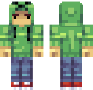 Emerald Camo Warrior Skin - Boys Minecraft skin for Bedrock 1.21