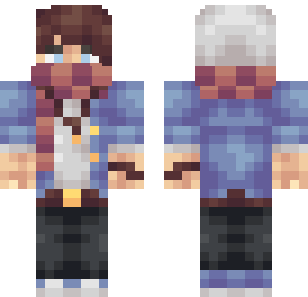 Denim Casual Explorer Skin - Boys Minecraft skin for Bedrock 1.21