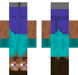 Aqua Cave Explorer Skin - Boys Minecraft skin for Bedrock 1.21