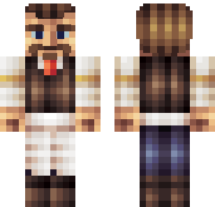 Bearded Viking Warrior Skin - Boys Minecraft skin for Bedrock 1.21