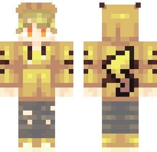 Golden Archer Explorer Skin - Boys Minecraft skin for Bedrock 1.21