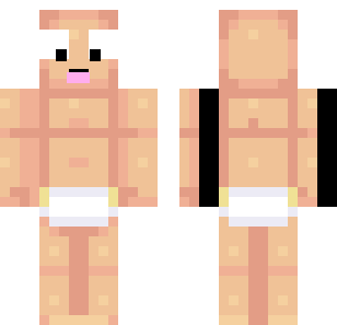 Peach Swimsuit Guy Skin - Boys Minecraft skin for Bedrock 1.21