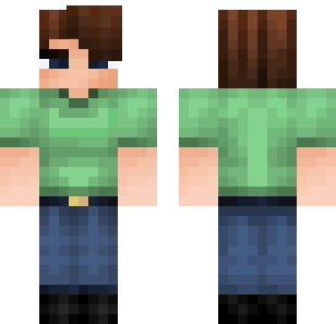 Emerald Forest Explorer Skin - Boys Minecraft skin for Bedrock 1.21