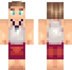 Crimson Apron Chef Skin - Boys Minecraft skin for Bedrock 1.21