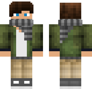 Forest Scout Explorer Skin - Boys Minecraft skin for Bedrock 1.21