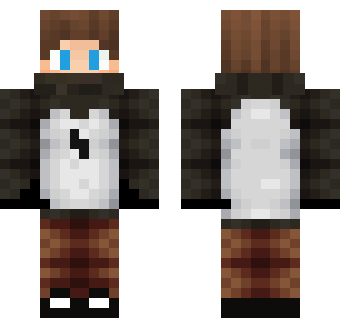 Azure Eyes Tuxedo Skin - Boys Minecraft skin for Bedrock 1.21