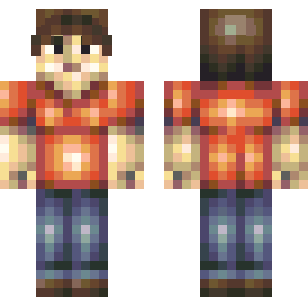 Fiery Redstone Engineer Skin - Boys Minecraft skin for Bedrock 1.21