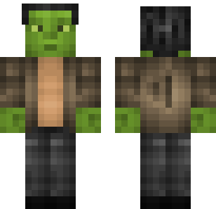 Zombie Forest Survivor Skin - Cartoon Minecraft skin for Bedrock 1.21