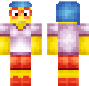 Retro Pizza Chef Skin - Cartoon Minecraft skin for Bedrock 1.21
