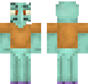 Aqua Desert Wanderer Skin - Cartoon Minecraft skin for Bedrock 1.21