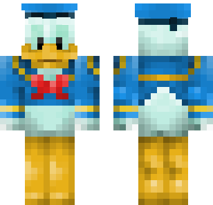 Sailor Duck Captain Skin - Cartoon Minecraft skin for Bedrock 1.21