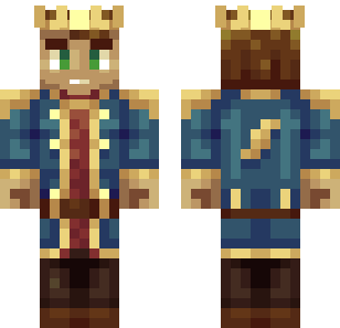 Royal Viking Explorer Skin - Cartoon Minecraft skin for Bedrock 1.21