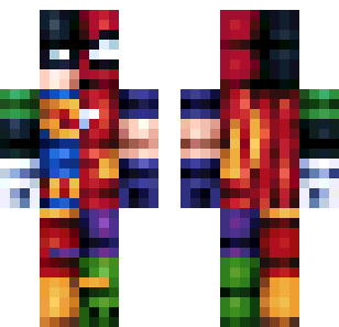 Crimson Warrior Knight Skin - Cartoon Minecraft skin for Bedrock 1.21