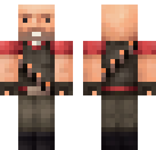 Crimson Blacksmith Warrior Skin - Cartoon Minecraft skin for Bedrock 1.21