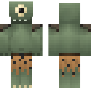 Mossy Stone Guardian Skin - Cartoon Minecraft skin for Bedrock 1.21