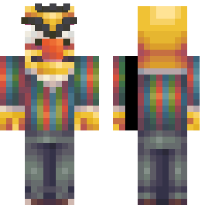 Autumn Plaid Wanderer Skin - Cartoon Minecraft skin for Bedrock 1.21