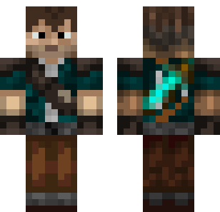 Diamond Explorer Steve Skin - Cartoon Minecraft skin for Bedrock 1.21
