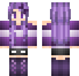 Lavender Dream Princess Skin - Cute Minecraft skin for Bedrock 1.21