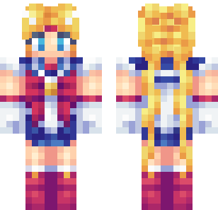 Blonde Royal Princess Skin - Cute Minecraft skin for Bedrock 1.21