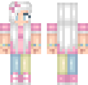 Pastel Princess Knight Skin - Cute Minecraft skin for Bedrock 1.21