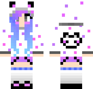 Lavender Fairy Princess Skin - Cute Minecraft skin for Bedrock 1.21