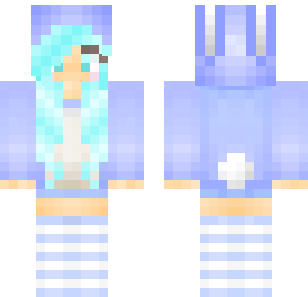 Frosty Ice Princess Skin - Cute Minecraft skin for Bedrock 1.21