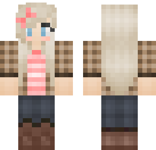 Pink Striped Medic Skin - Hero Minecraft skin for Bedrock 1.21
